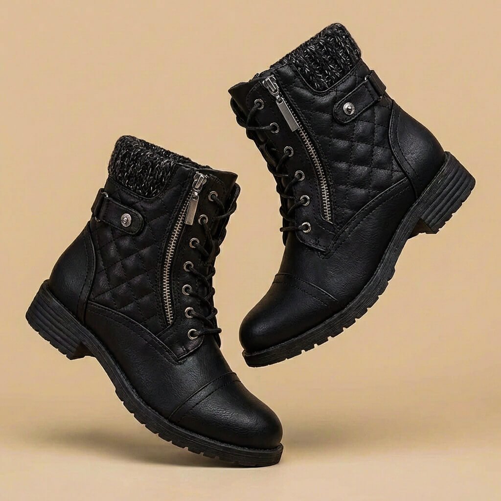 Amara | Elegante und stilvolle gesteppte Lederstiefel 2