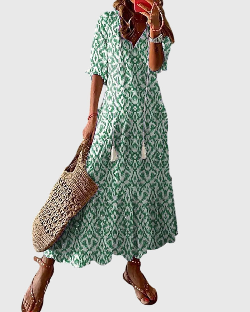 Amara | Leicht, Luftig &amp; Elegant Boho Vintage Sommerkleid 1