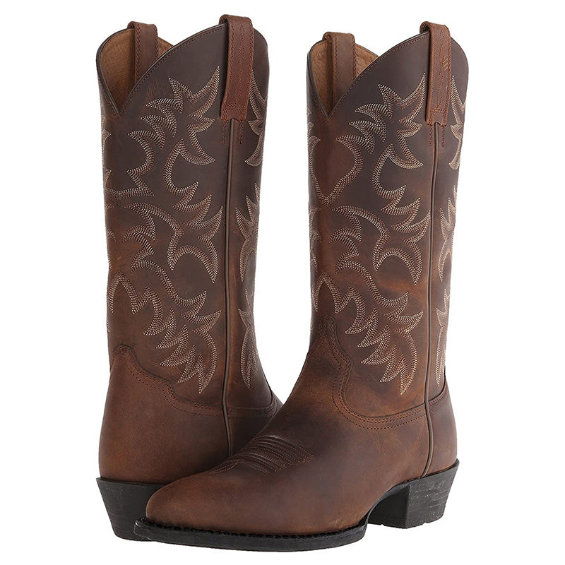 Amé | Lederstiefel Herren Schwarze Elegante Robust Mittelhoch 9
