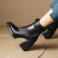 Sophia | Elegante und luxuriöse Chelsea-Stiefel mit Absatz