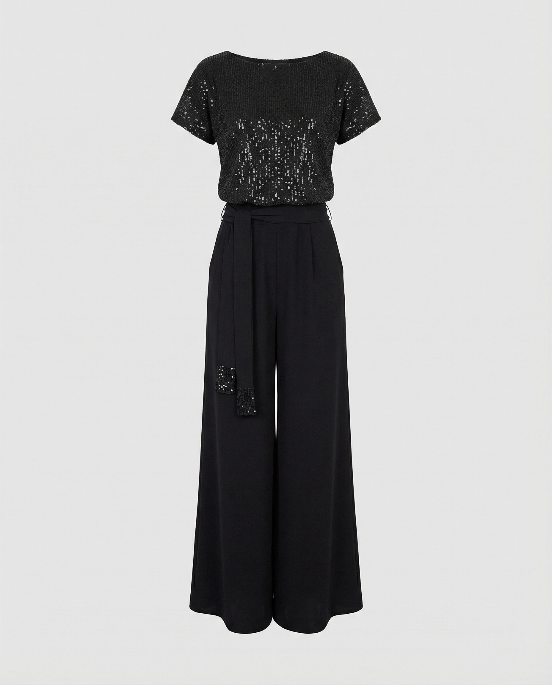 Amina | Eleganter, Fließender &amp; Glamouröser Damen-Jumpsuit mit Pailletten 1