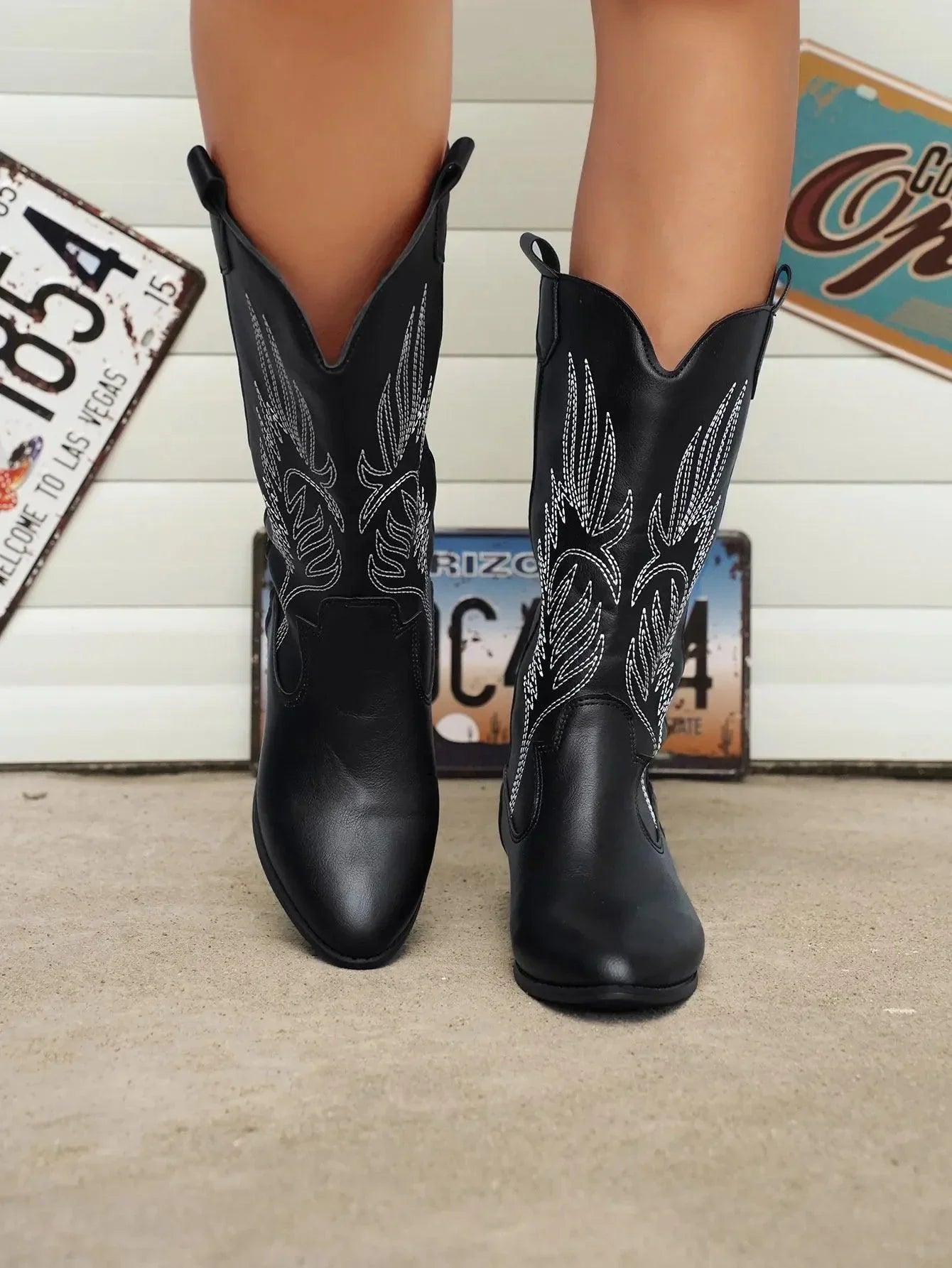 Angelika | Stilvolle Cowboystiefel Aus Leder Im Western-Look Für Damen 5