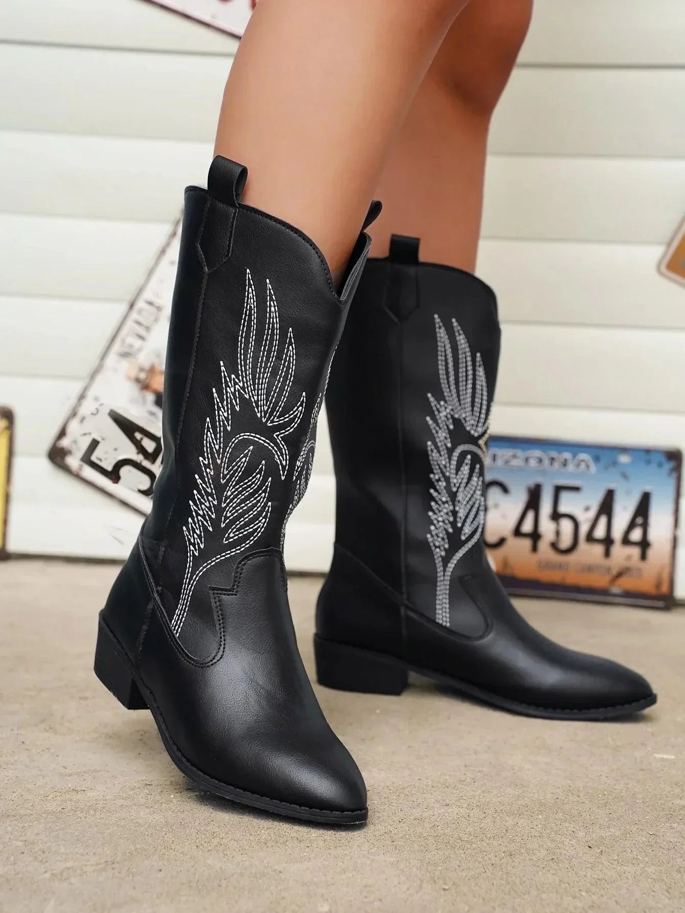 Angelika | Stilvolle Cowboystiefel Aus Leder Im Western-Look Für Damen 8