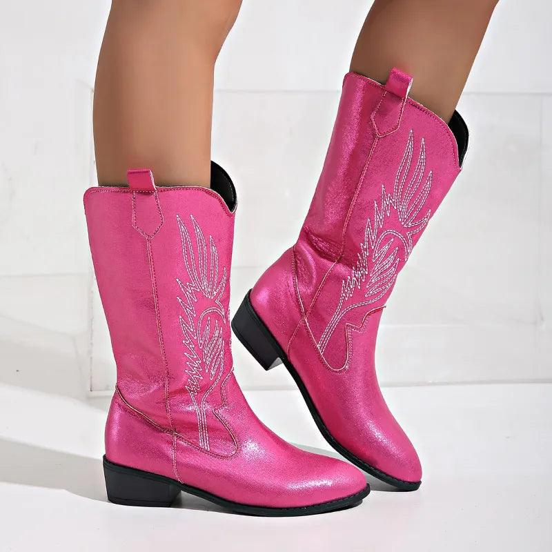 Angelika | Stilvolle Cowboystiefel Aus Leder Im Western-Look Für Damen 9