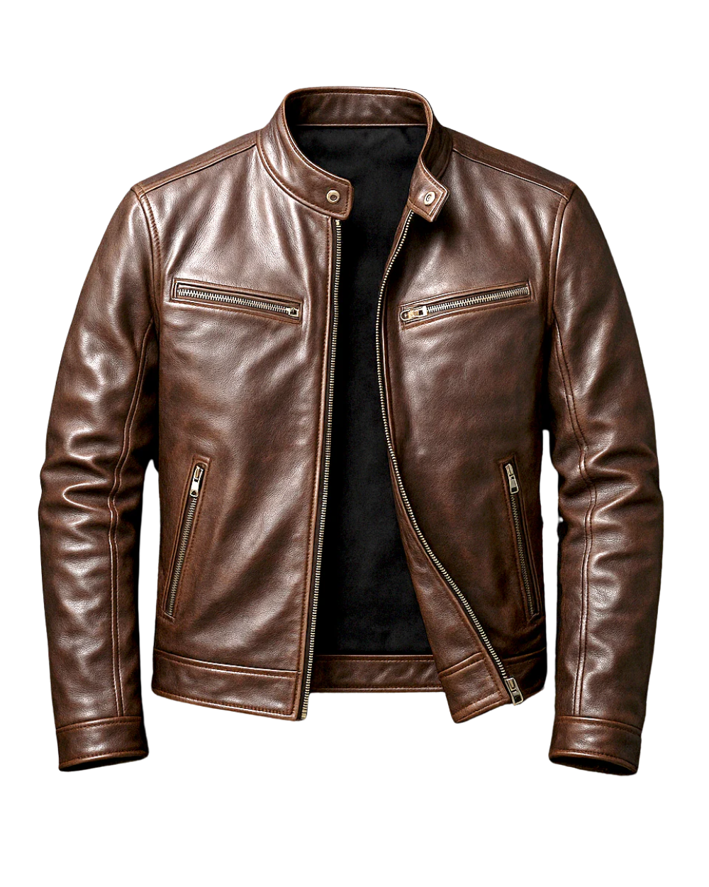 Anton | Herren Lederjacke Vintage Stil Maskulin Maßgeschneiderte Passform 1