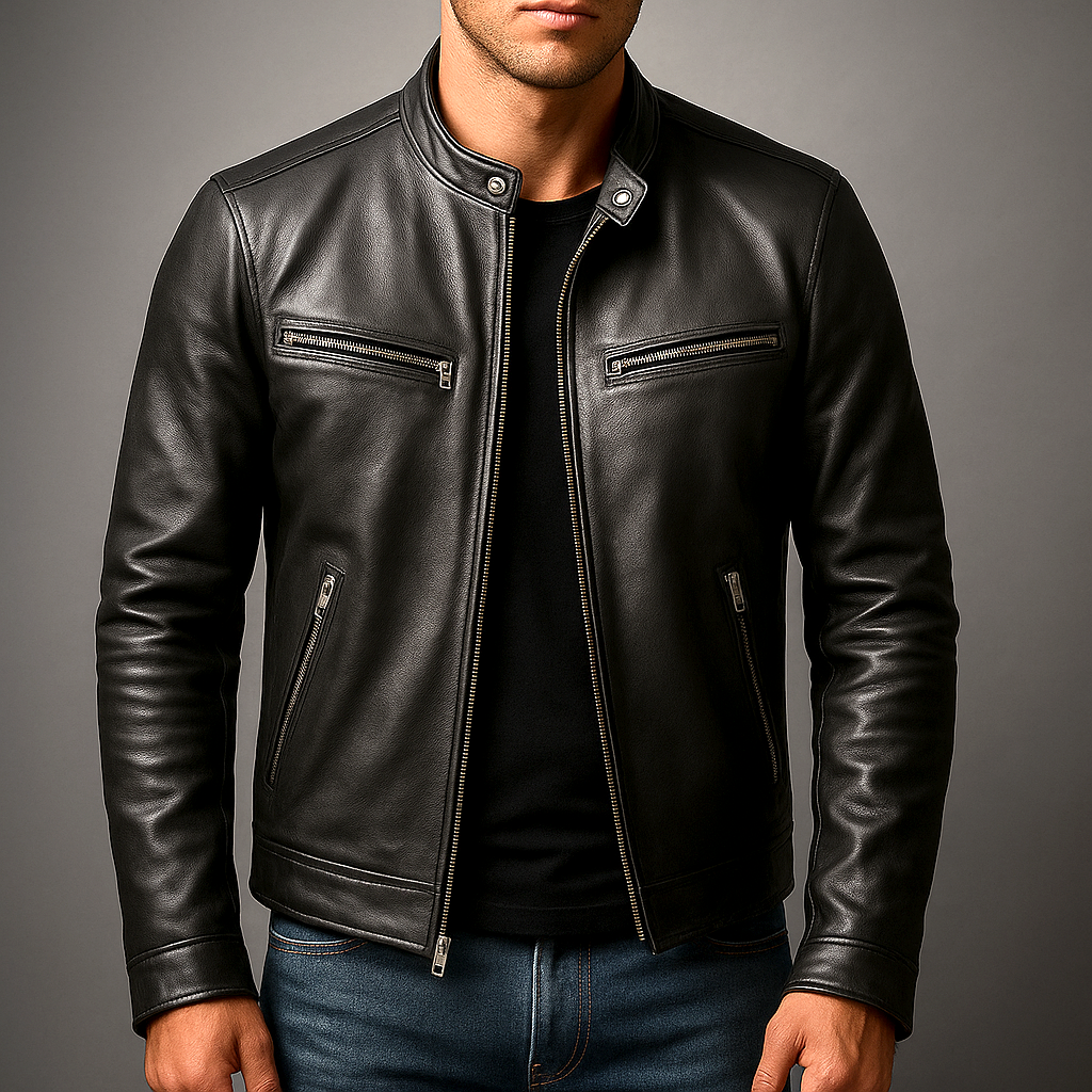 Anton | Herren Lederjacke Vintage Stil Maskulin Maßgeschneiderte Passform 6