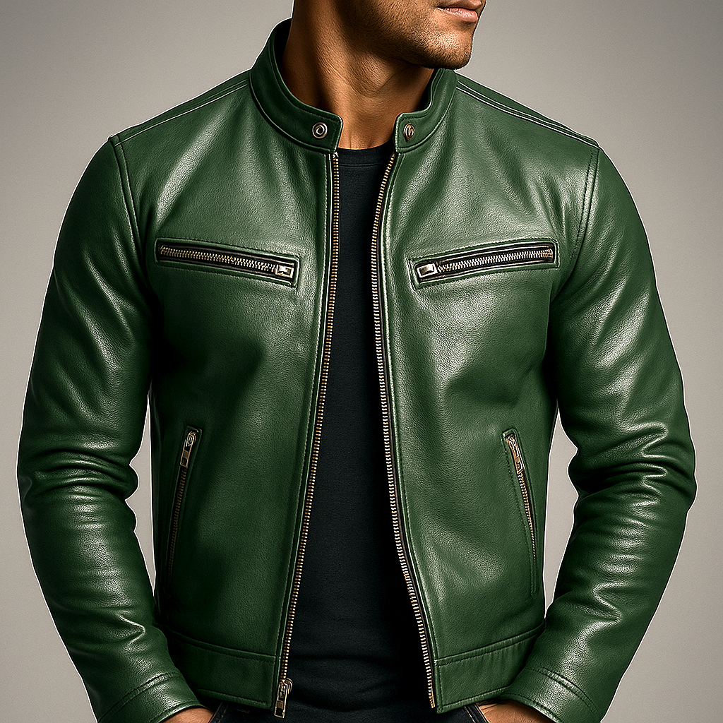 Anton | Herren Lederjacke Vintage Stil Maskulin Maßgeschneiderte Passform 7