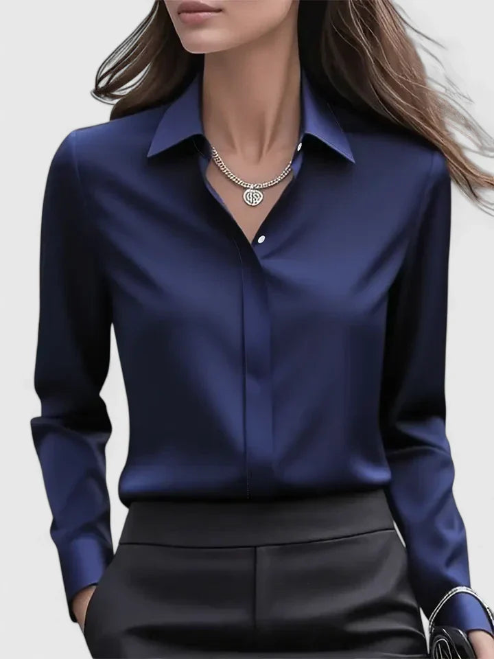 Aria | Elegantes, Weißes Damen Hemd – Minimalistisch & Vielseitig 0