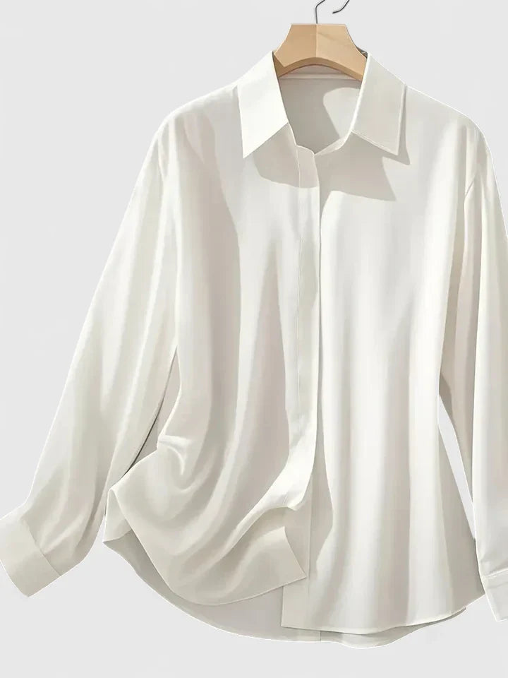Aria | Elegantes, Weißes Damen Hemd – Minimalistisch & Vielseitig 1
