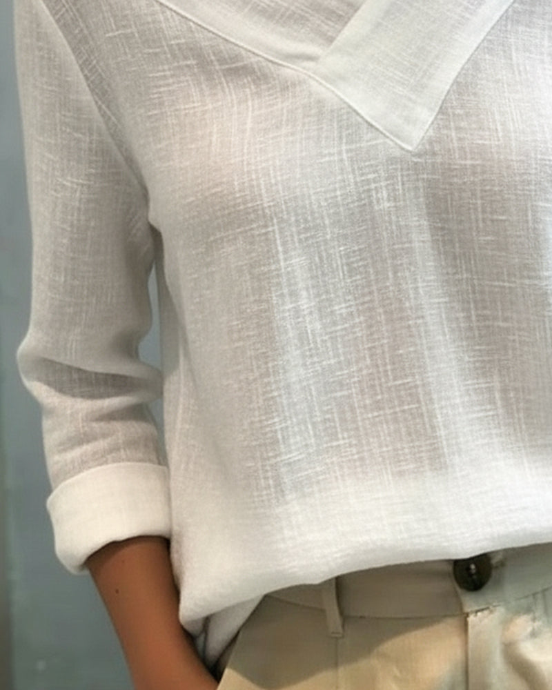 Ariana | Elegantes, Asymmetrisches Damen Top mit V-Ausschnitt für Festliche Anlässe 1