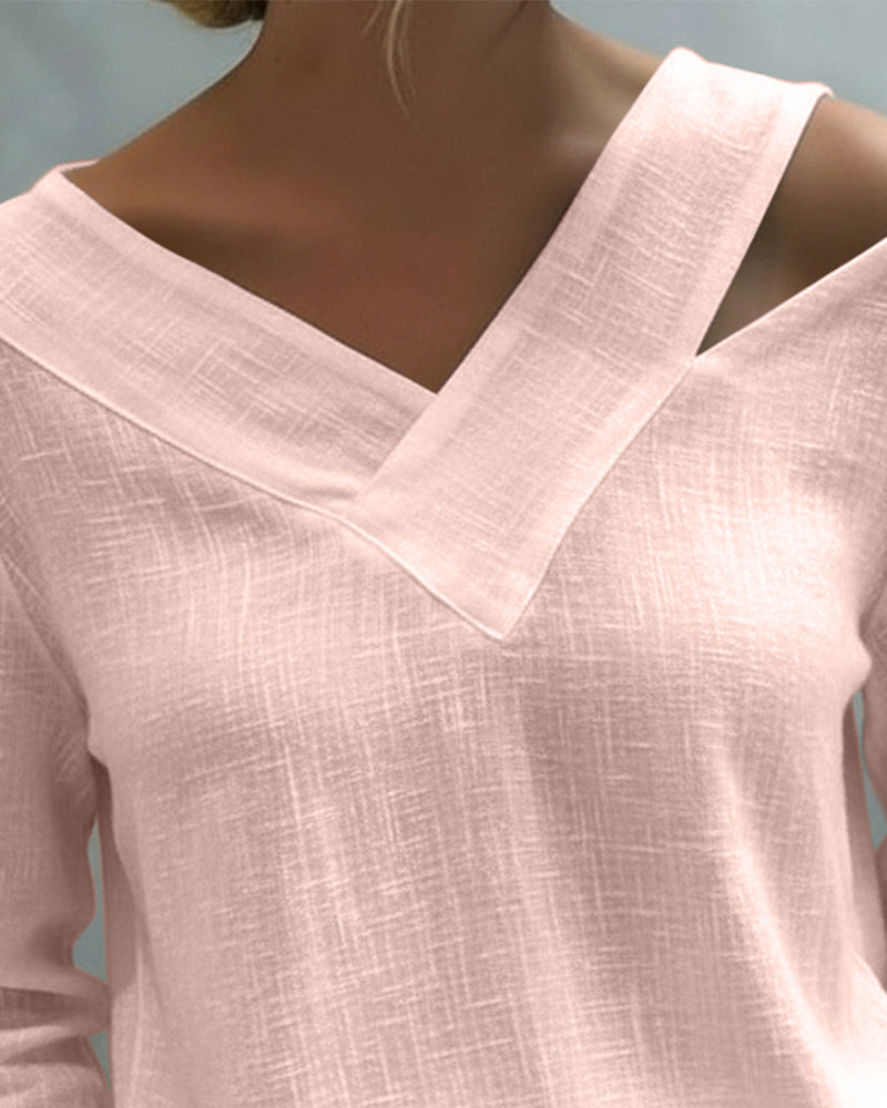 Ariana | Elegantes, Asymmetrisches Damen Top mit V-Ausschnitt für Festliche Anlässe 7