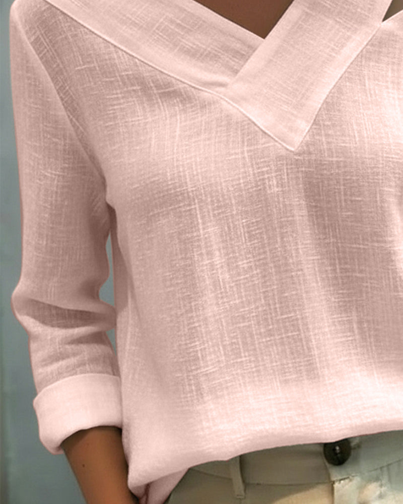 Ariana | Elegantes, Asymmetrisches Damen Top mit V-Ausschnitt für Festliche Anlässe 8