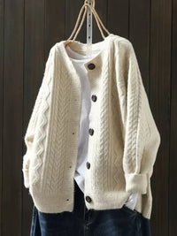 Sophie | Gemütliche und stilvolle Zopfmuster Strickjacke