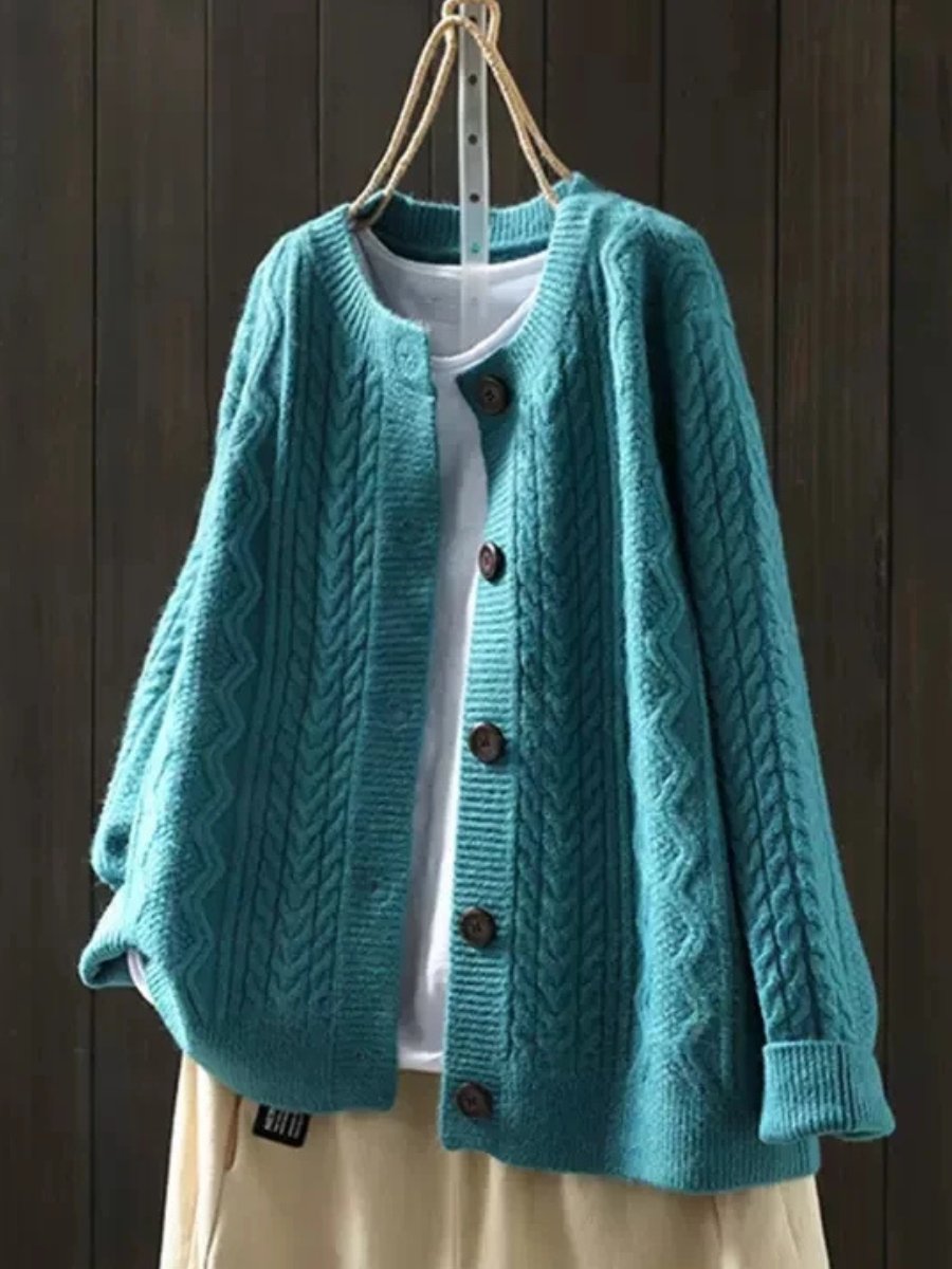 Audrey | Gemütliche und klassische Oversize-Strickjacke 5
