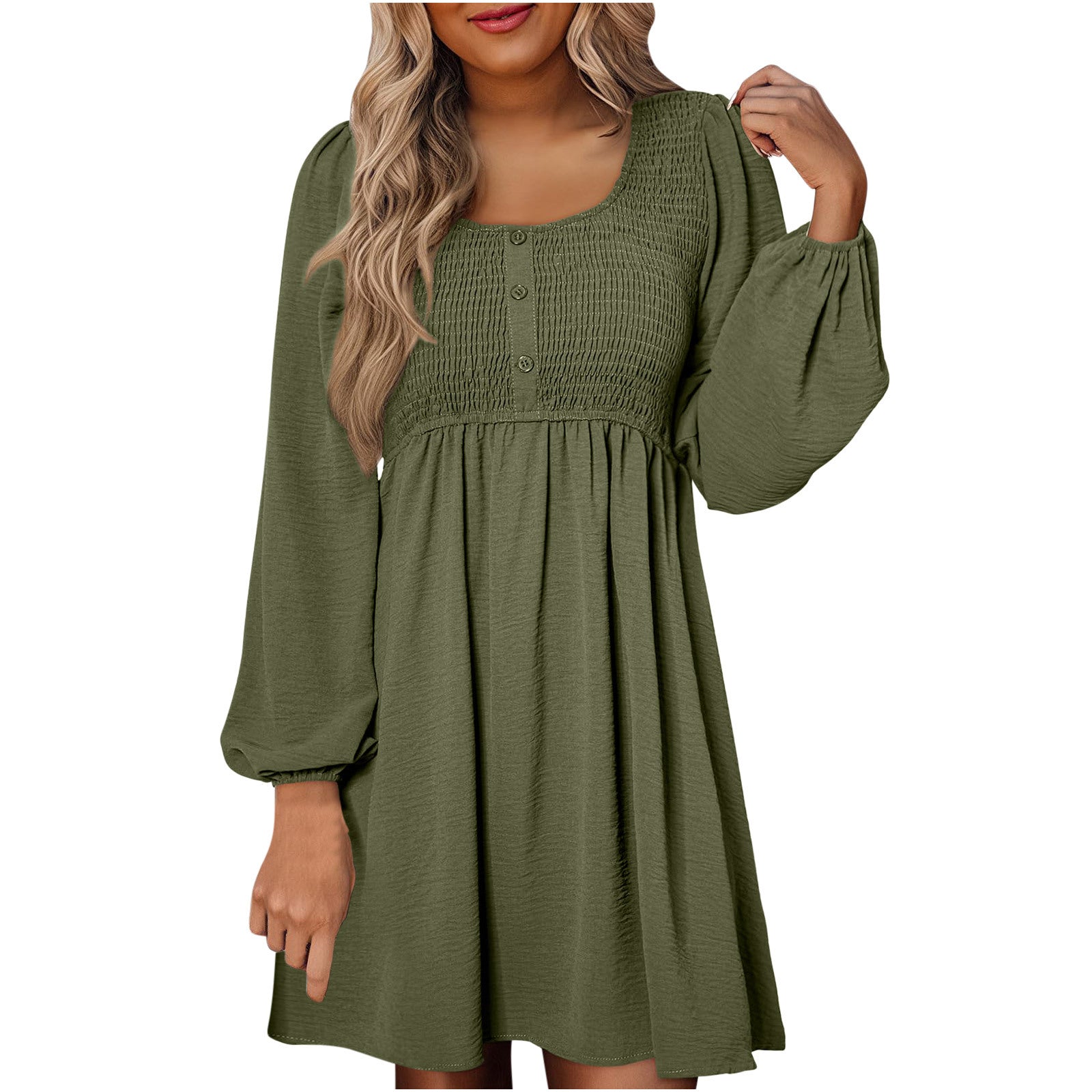 Aurelia | Elegantes, Feminines & Bequemes Damenkleid mit Smocked Mieder 0