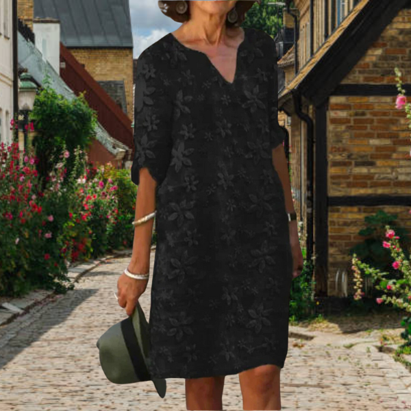 Ava | Bequemes und vielseitiges Kleid mit Blumenmuster 1