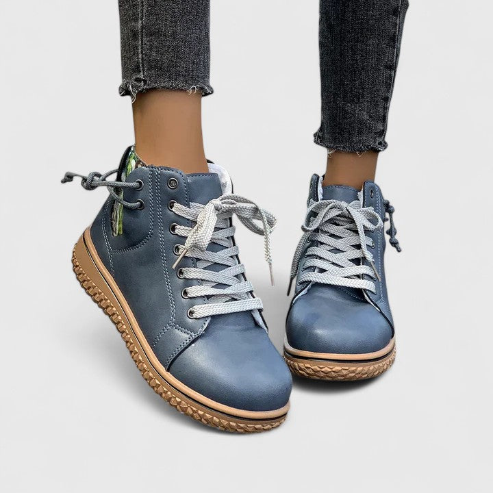 Beatrice | Elegante Damen Stiefeletten – Schnürdesign, Schwarz & Komfortabel für Herbst/Winter 0