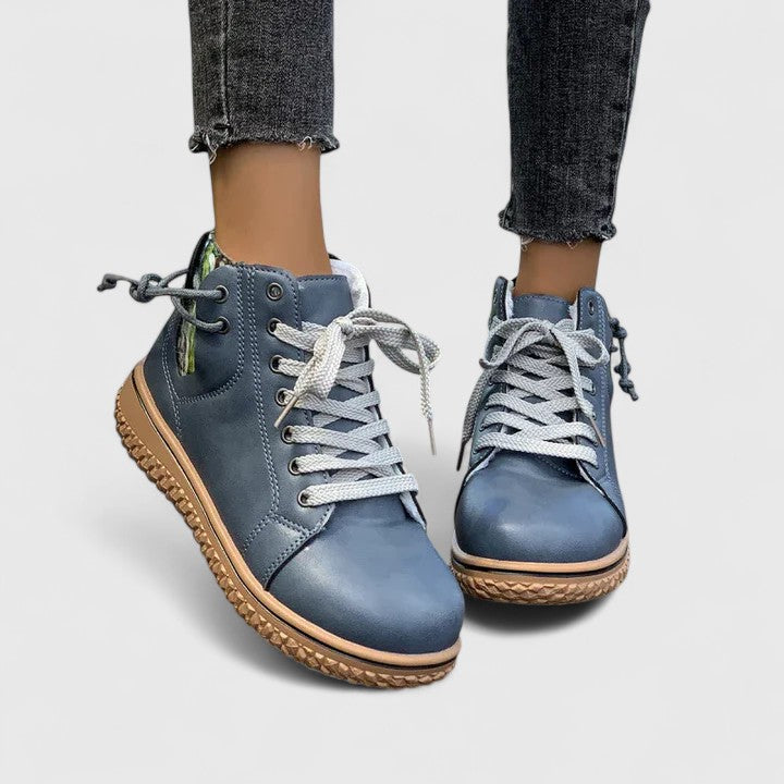 Beatrice | Elegante Damen Stiefeletten – Schnürdesign, Schwarz & Komfortabel für Herbst/Winter 1