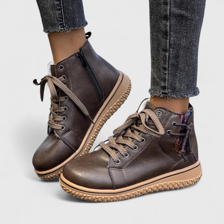 Beatrice | Elegante Damen Stiefeletten – Schnürdesign, Schwarz & Komfortabel für Herbst/Winter 6