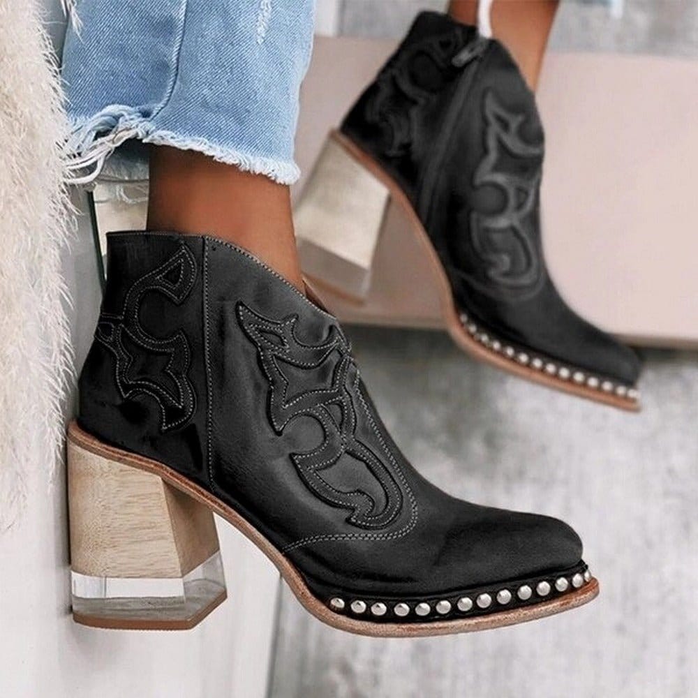 Bella | Westernstiefel Klassisch Schlank Komfort Pullover Fit 1