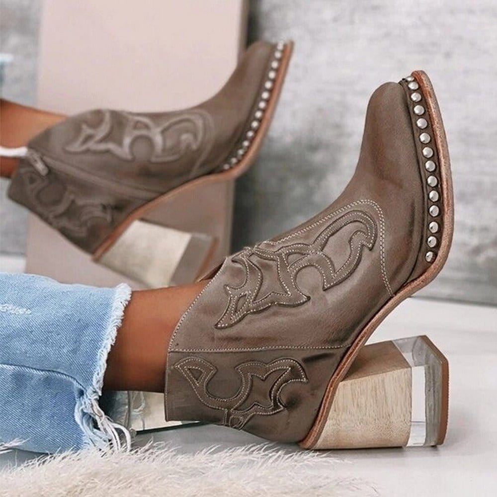 Bella | Westernstiefel Klassisch Schlank Komfort Pullover Fit 2