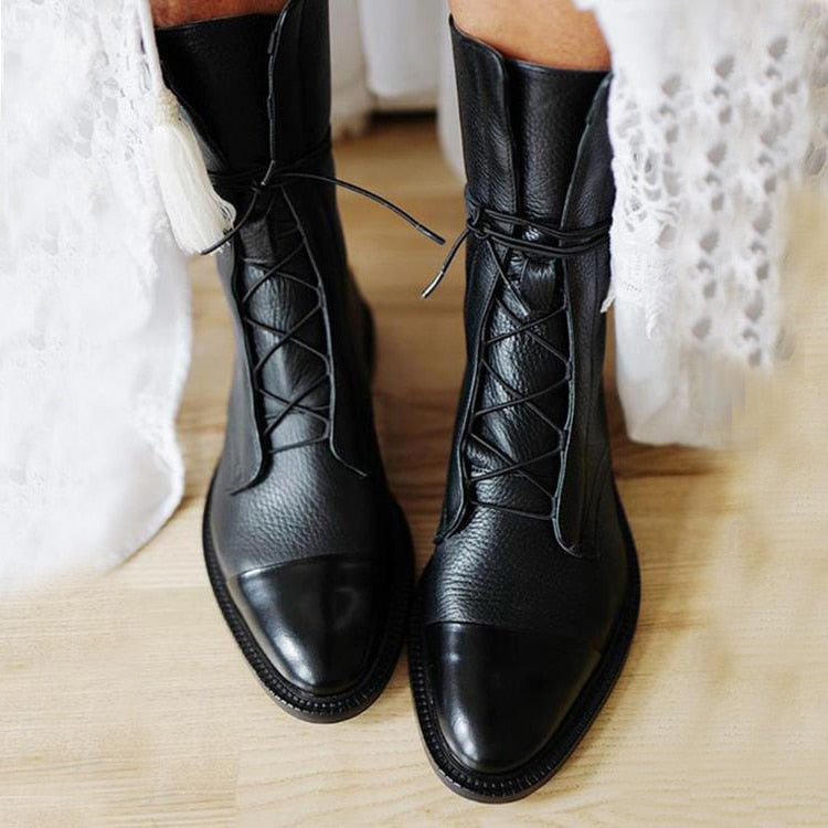 Birgit | Premium-Luxus-Lederstiefel mit konturierter Oberfläche 2