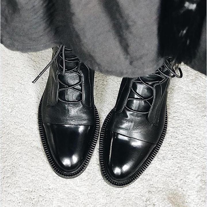 Birgit | Premium-Luxus-Lederstiefel mit konturierter Oberfläche 4