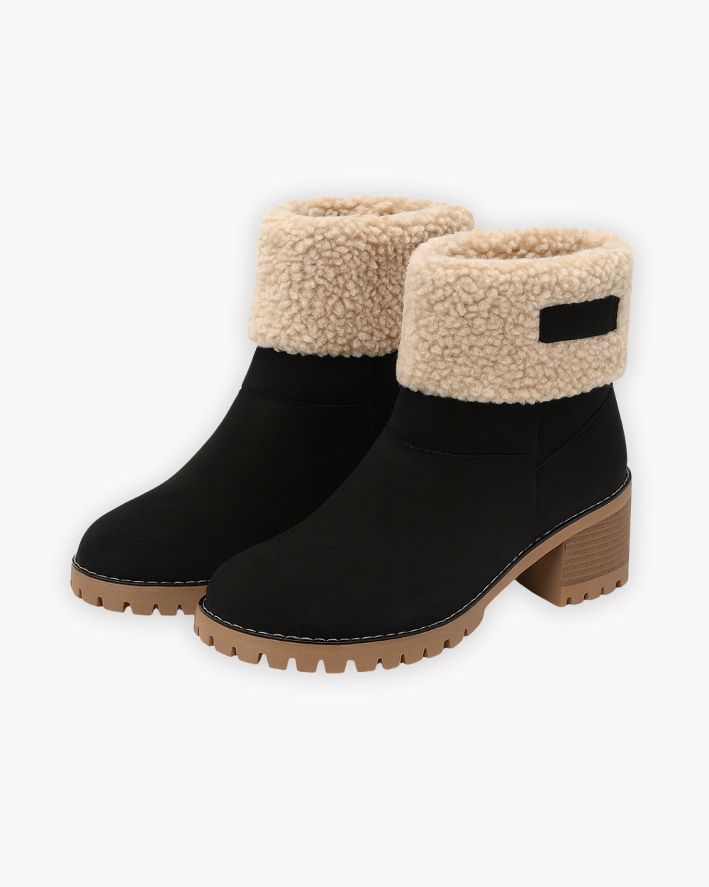 Blockabsatz Winterstiefel mit warmem Futter