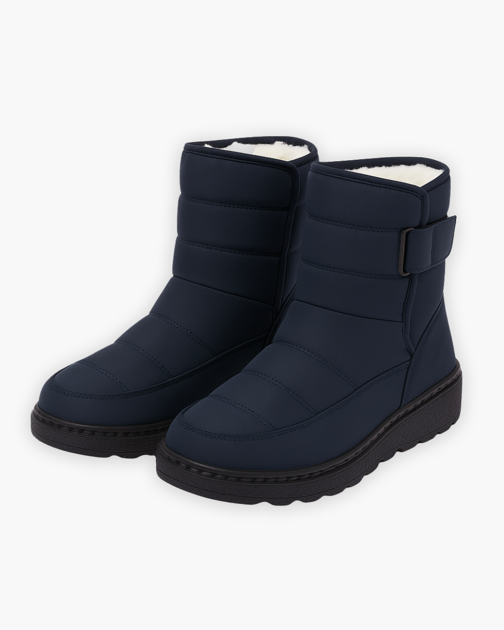 Gefütterte Winterstiefel mit Profilsohle