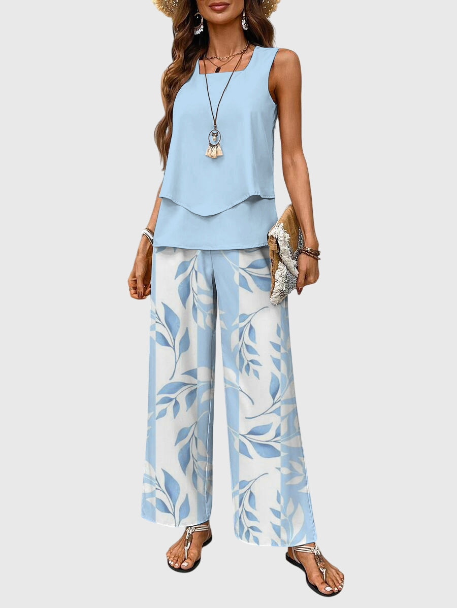 Breezy | Lässiges 2-teiliges Sommer Outfit Damen – Elegant, Bequem &amp; Modisch für Warme Tage 0