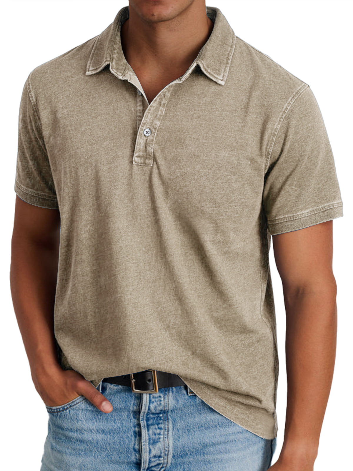 Brelon | Raffiniertes Poloshirt Herren Slim Fit 5