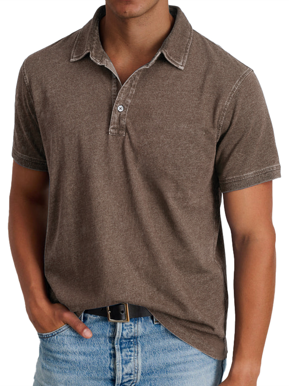 Brelon | Raffiniertes Poloshirt Herren Slim Fit 7