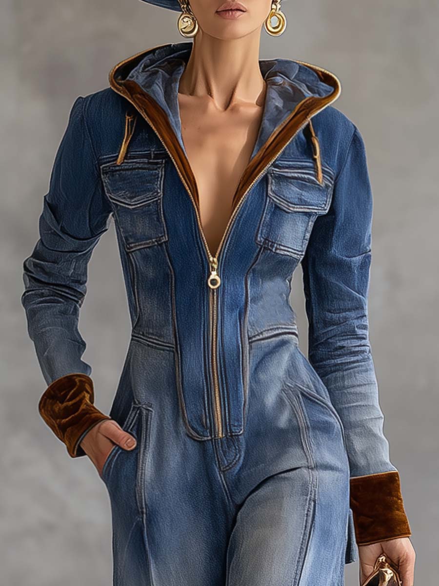 Brenna | Bequemer Damen Overall mit Kapuze – Eleganter Jumpsuit für Sommer und Freizeit 3