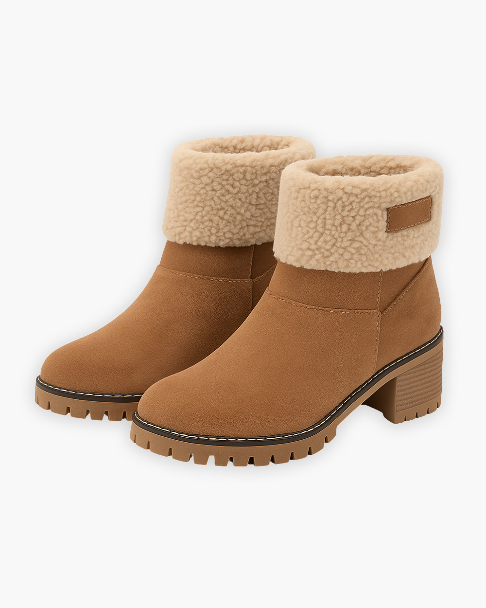 Blockabsatz Winterstiefel mit warmem Futter