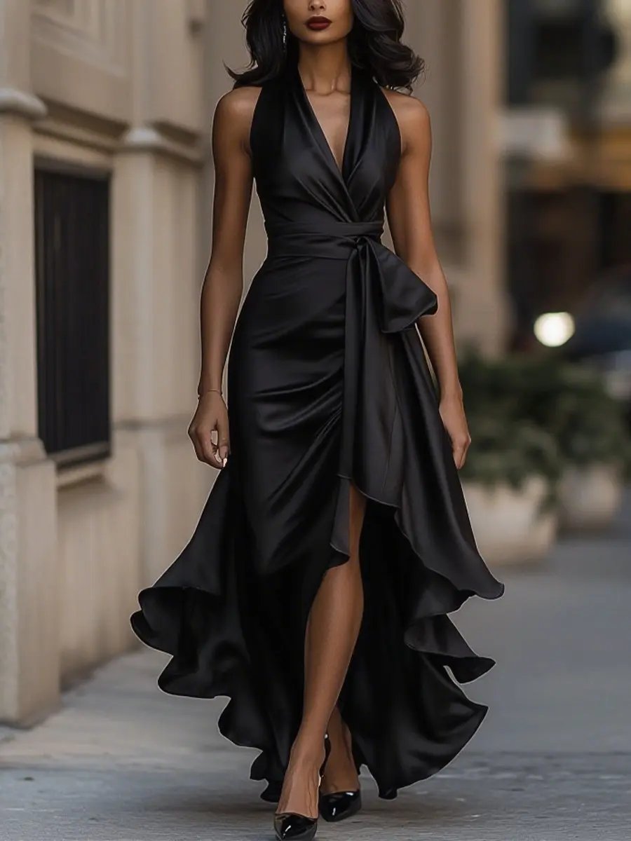 Callia | Elegantes Damen Maxikleid – Fließend, Neckholder & Perfekt für Sommer und Festliche Anlässe 9