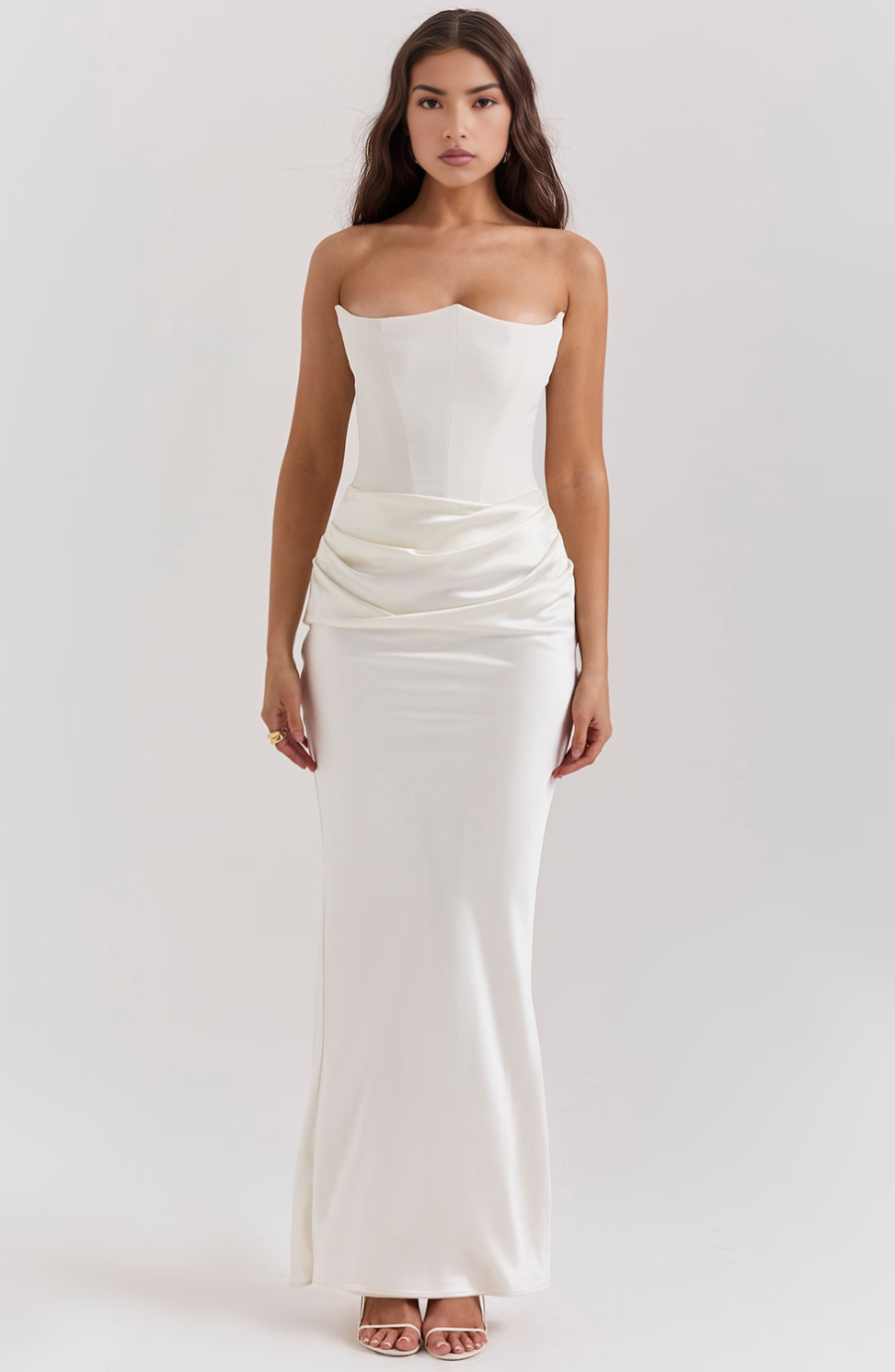 Carmen | Abendkleid Lang Trägerlos Elegant Tailliert Silhouette 4