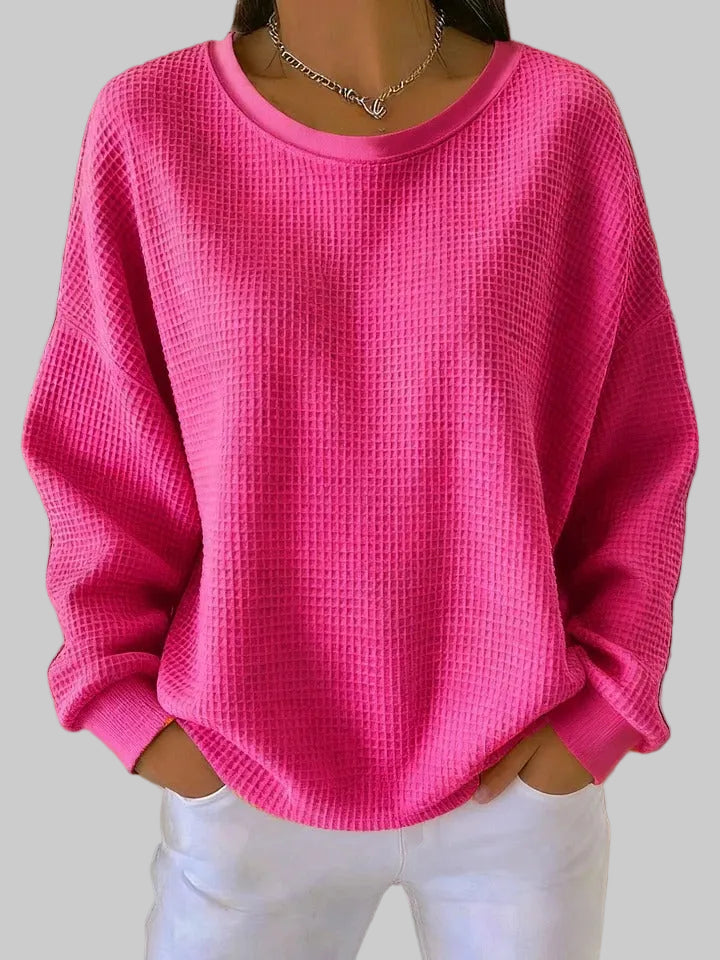 Carmen | Atmungsaktiver Damenpullover aus Baumwolle – Lässiger Langarmpullover für Frühling und Sommer 1