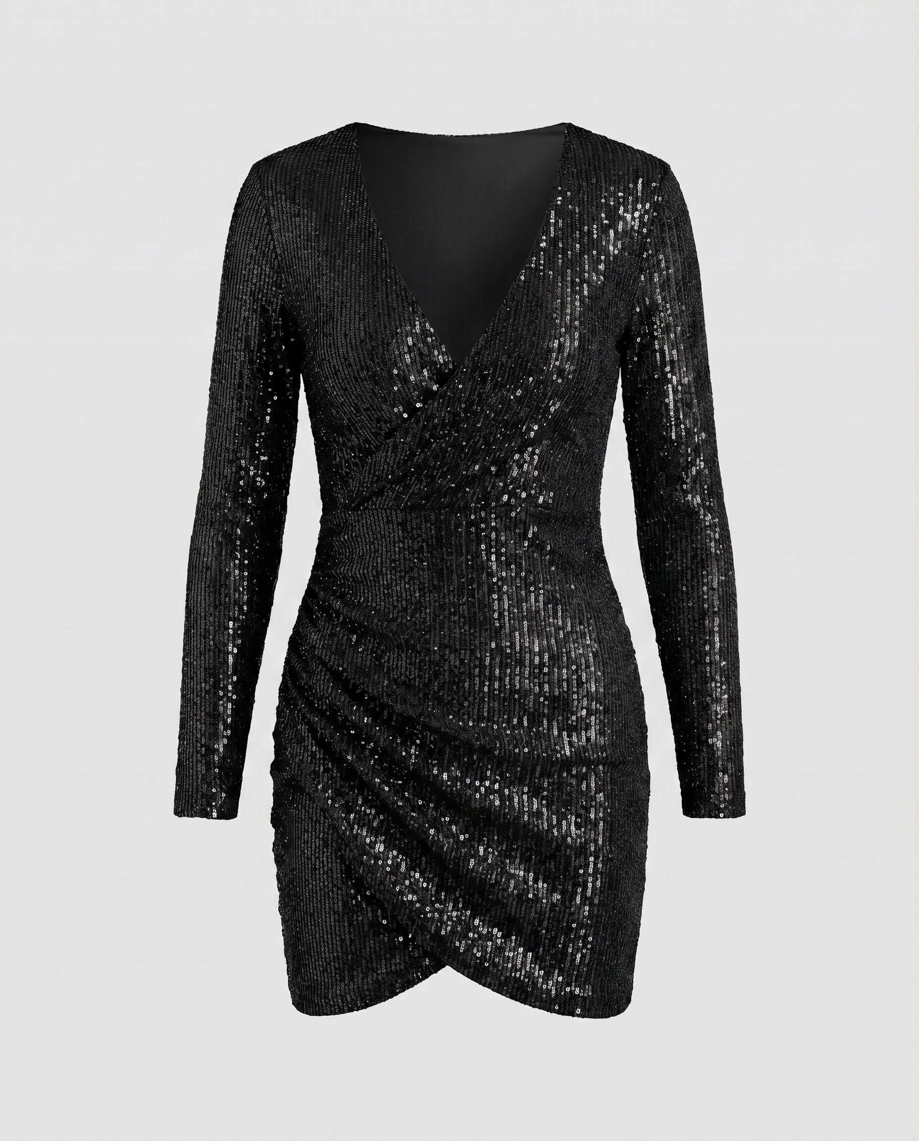 Celeste | Bodycon-Kleid mit V-Ausschnitt und Rüschen für den Abschlussball 12