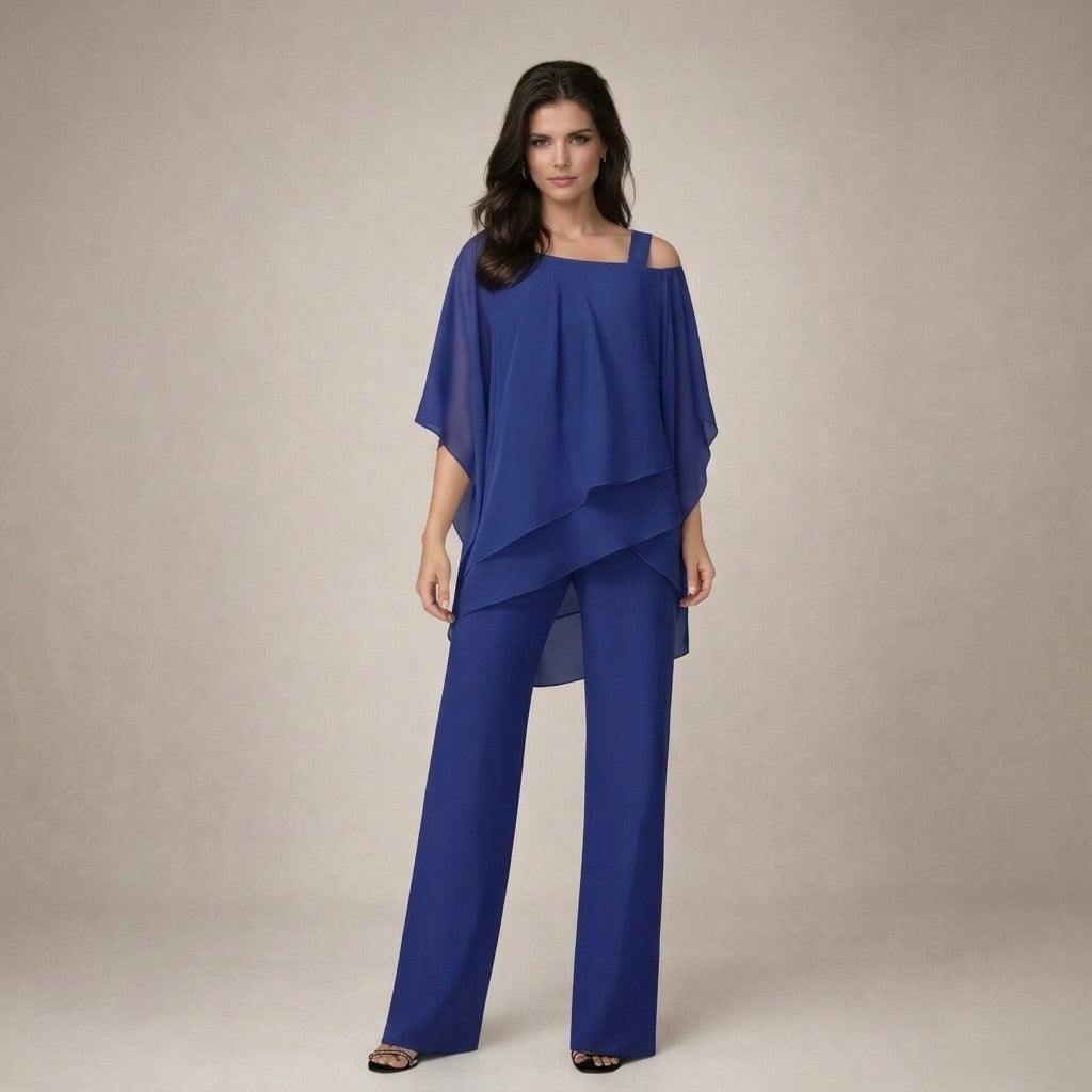 Celeste | Damen Set Schulterfrei Weite Hose Elegant Sommer Stil 2