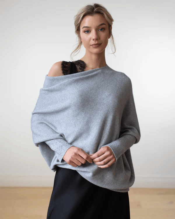 Celestina | Eleganter, Bequemer &amp; Vielseitiger Schulterfreier Damenpullover 0