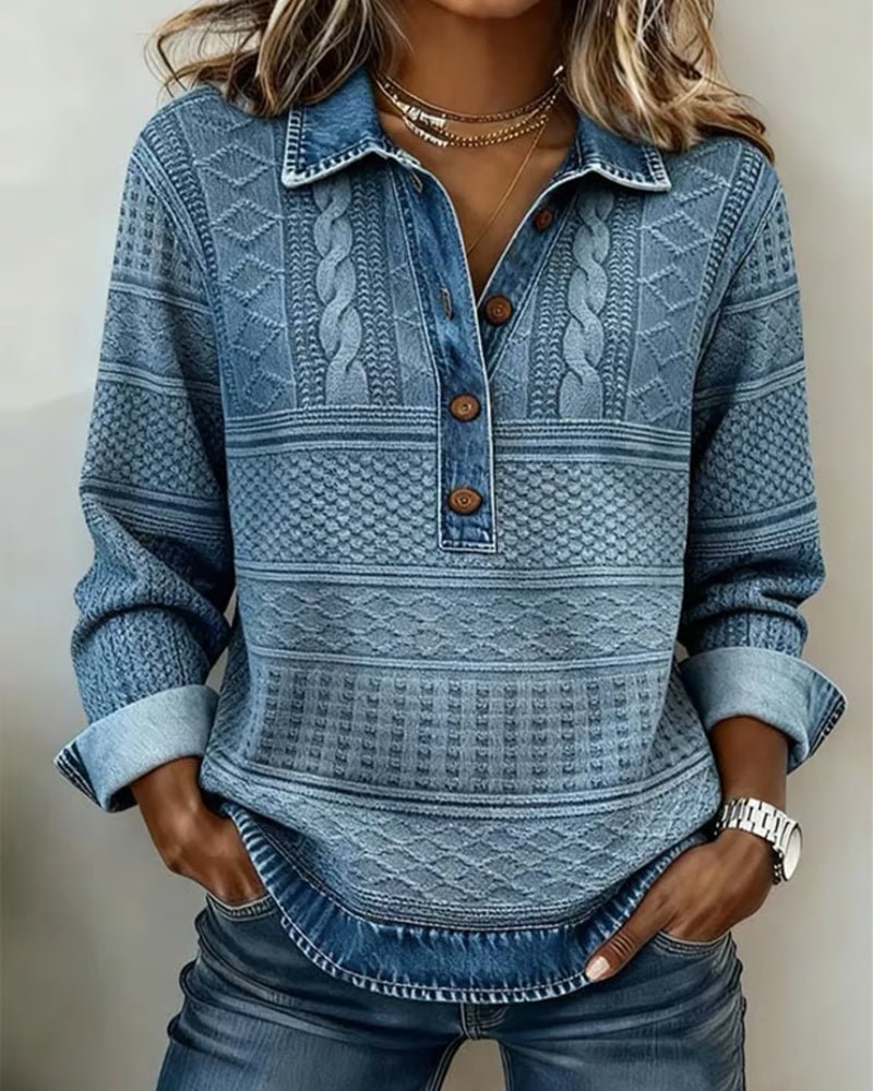 Celia | Bequemer, Atmungsaktiver &amp; Stilvoller Zopfmuster Pullover 0