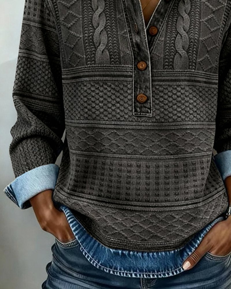 Celia | Bequemer, Atmungsaktiver &amp; Stilvoller Zopfmuster Pullover 4
