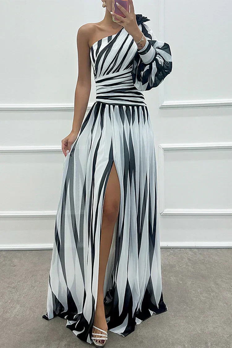 Celia | Maxikleid Festlich Sommer Asymmetrisch Elegant Fließend 0
