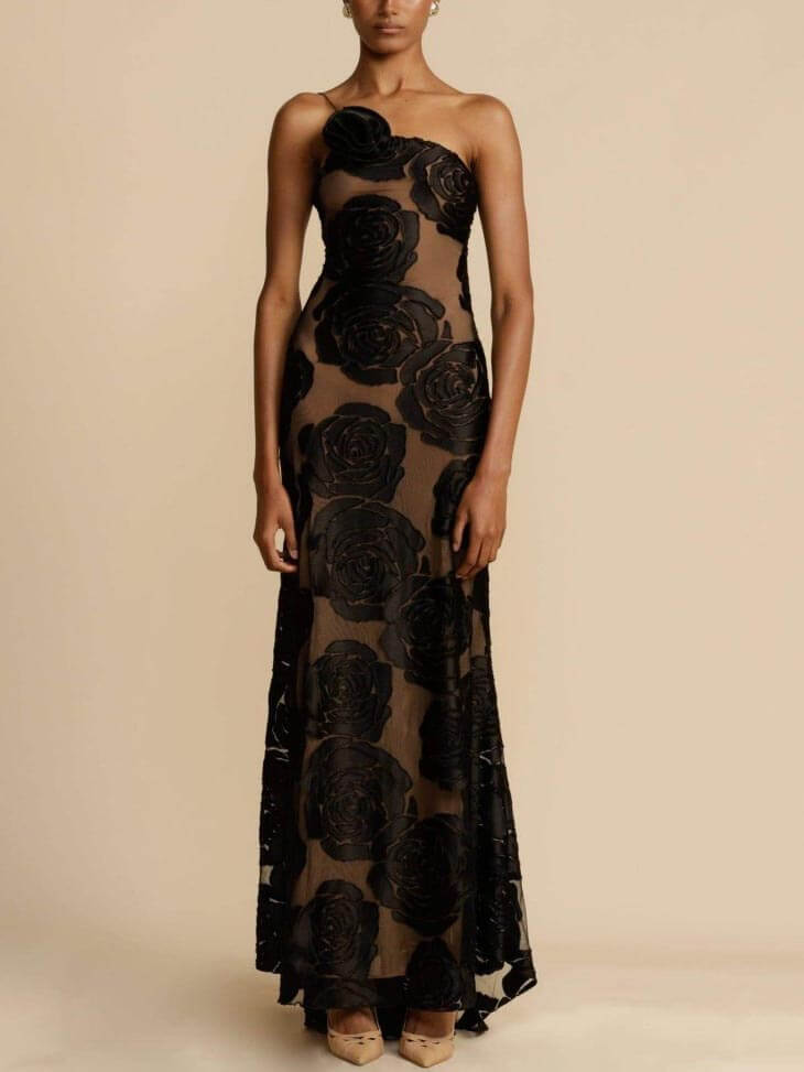 Celia | Maxikleid Sommer Floral Figurschmeichelnd Elegant Hochzeitsgast 3