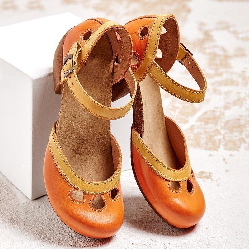 Celia | Sandalen Damen Niedriger Absatz Elegant Komfortabel Atmungsaktiv 3