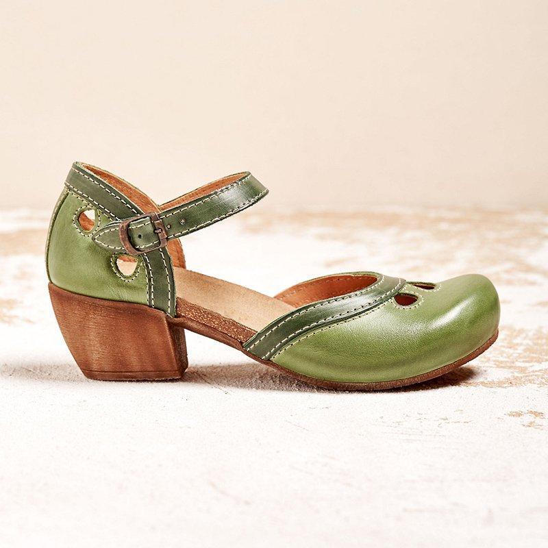 Celia | Sandalen Damen Niedriger Absatz Elegant Komfortabel Atmungsaktiv 4