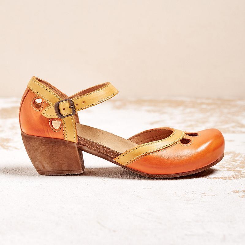 Celia | Sandalen Damen Niedriger Absatz Elegant Komfortabel Atmungsaktiv 7