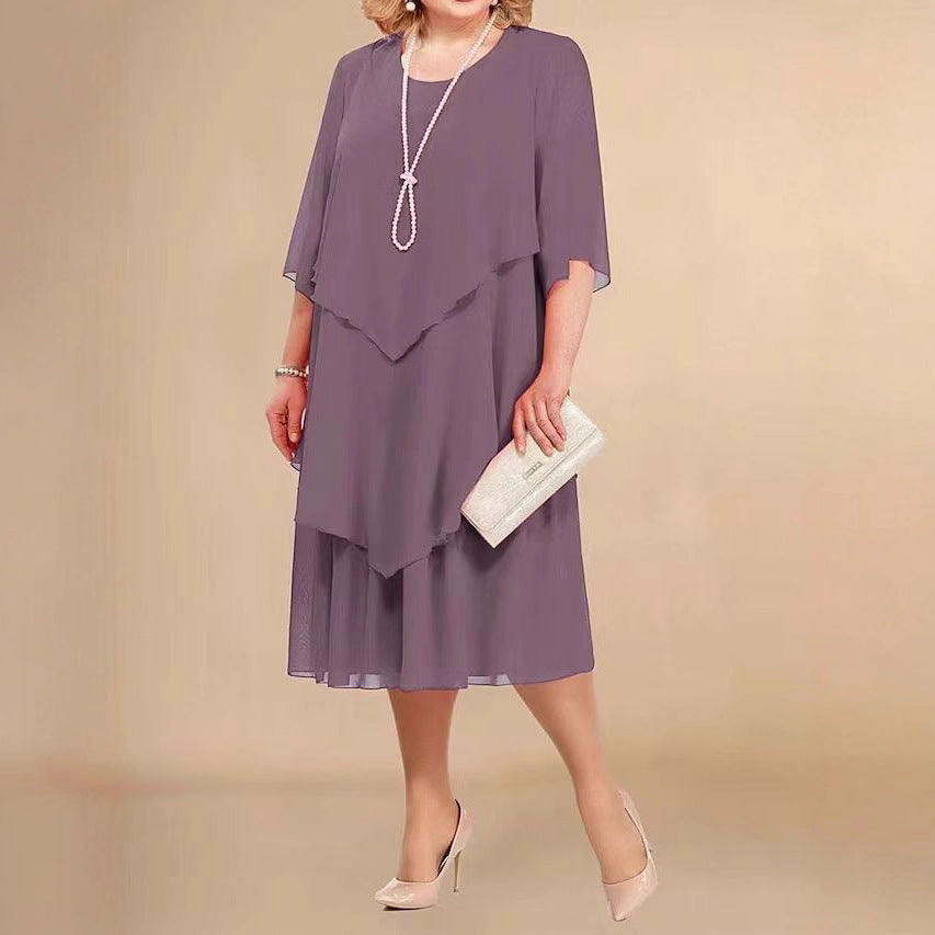 Celina | Elegantes, Luftiges &amp; Bequemes Damen Chiffonkleid 1