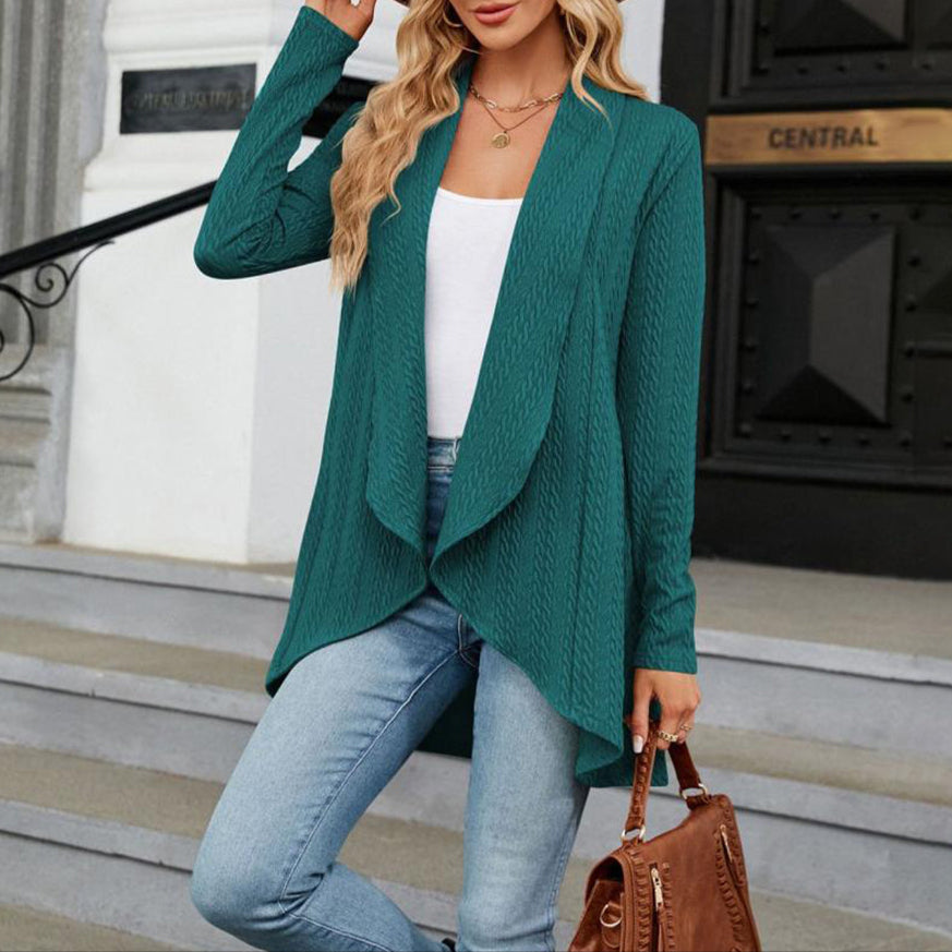 Chloe | Lässiger, offener, langer Damen-Cardigan 1
