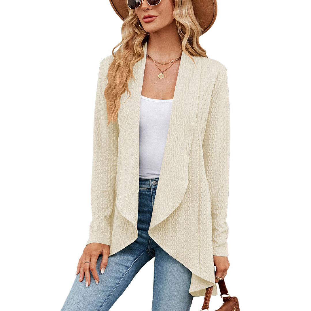 Chloe | Lässiger, offener, langer Damen-Cardigan 9